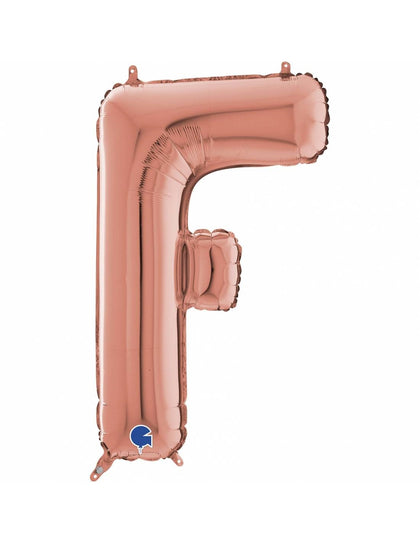 Balloon Letter F Rose Gold 26 inch