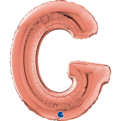 Balloon Letter G Rose Gold 26 inch