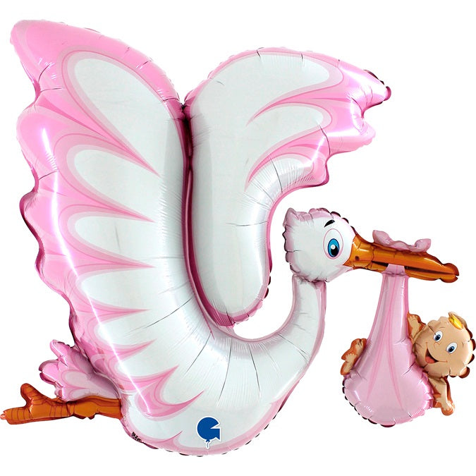 Balloon Cicogna Rosa
