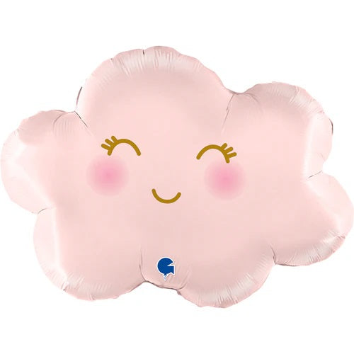 Balloon Cloud Satin Pastel Pink