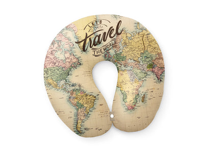 Neck Pillow Old Map