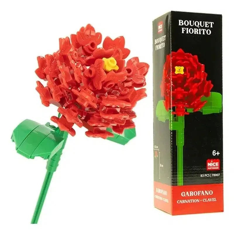 Flower Bouquet Lego Carnation 83Pcs 8.5Cmx26Cm