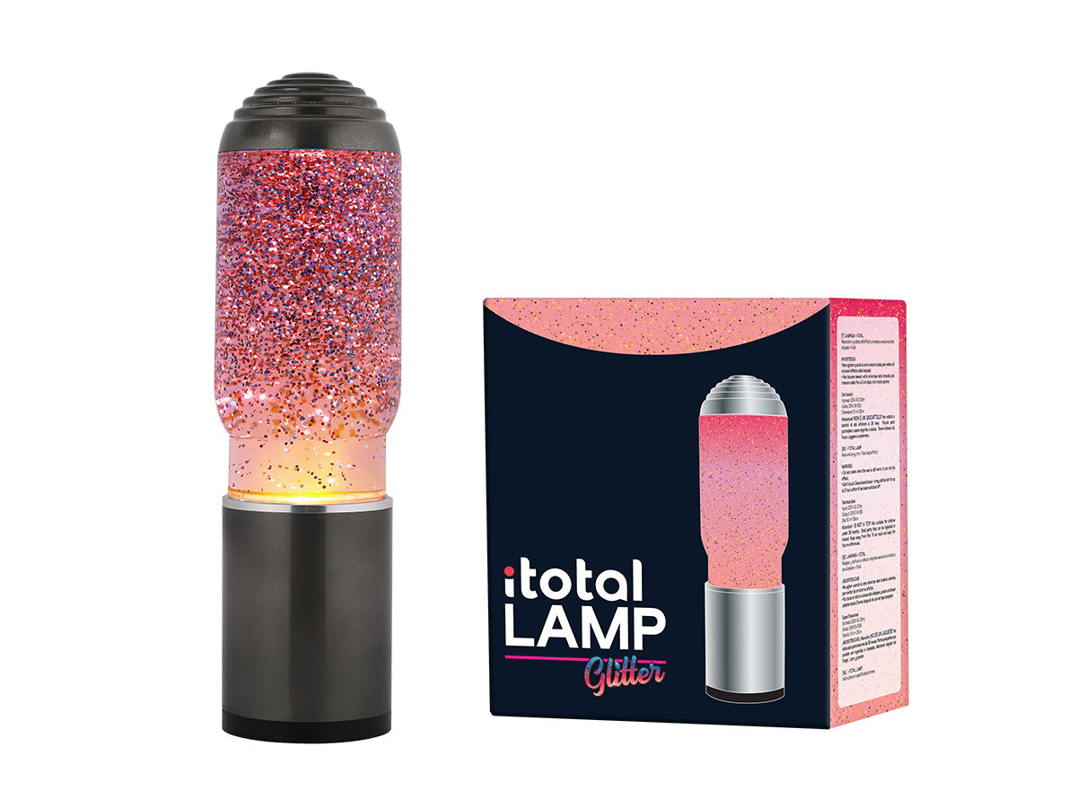 Lamp Ada With Dark Grey Base And Glitter