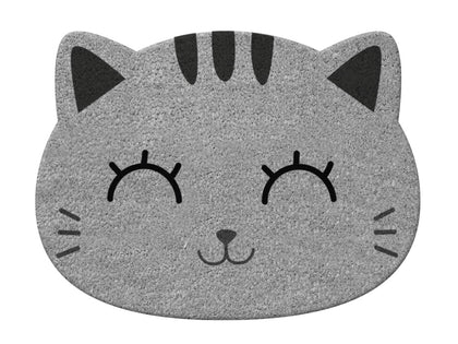 Doormat Grey Cat