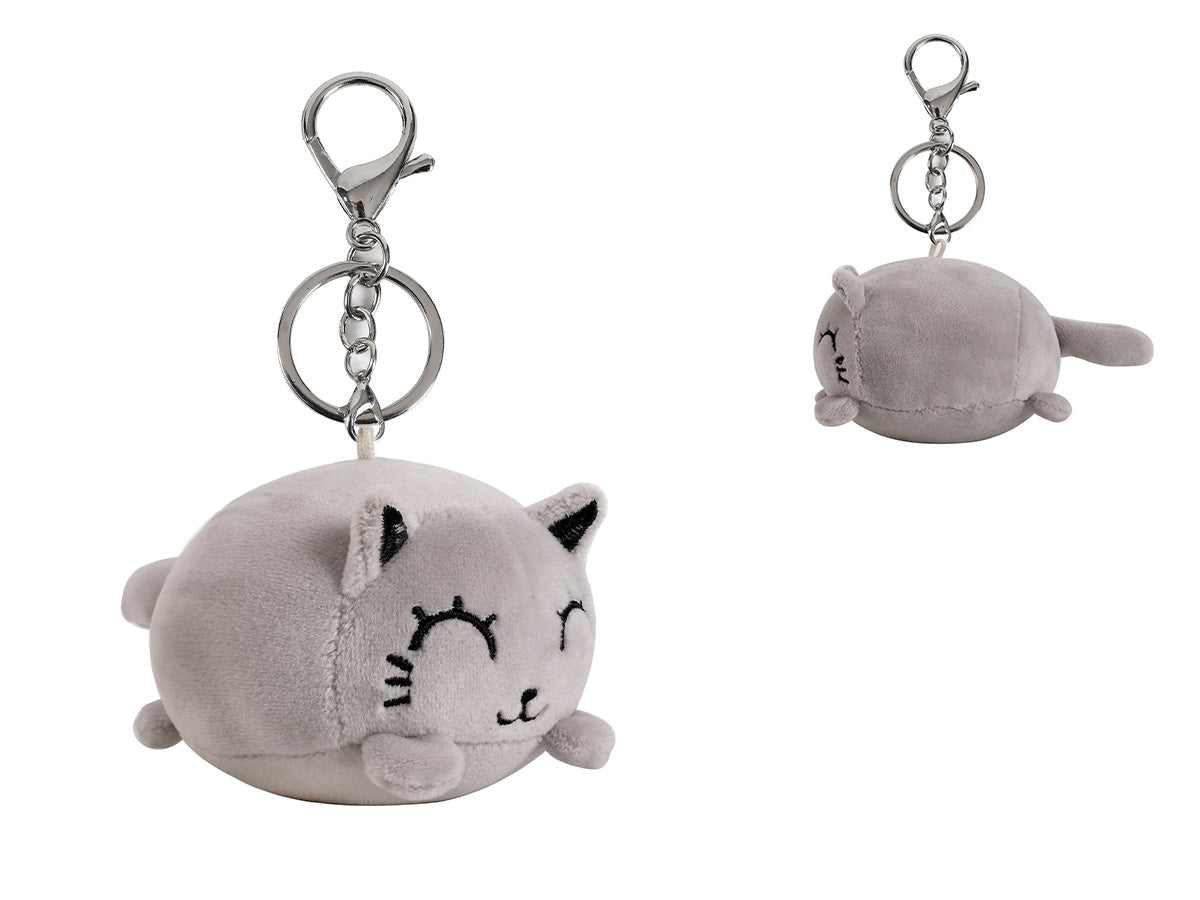 Plush Keychain Grey Cat