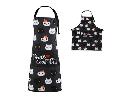 Kitchen Apron Black Cat Design