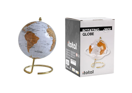 Desktop Globe White And Gold