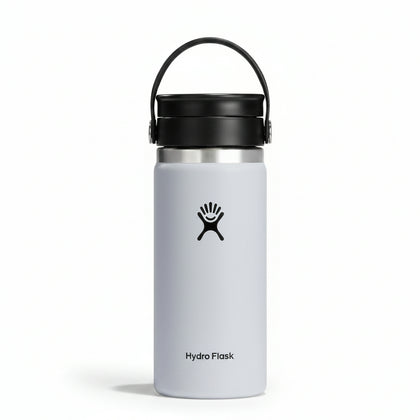 MUG WIDE MOUTH WITH FLEX SIP LID , 473ML , WHITE COLOR