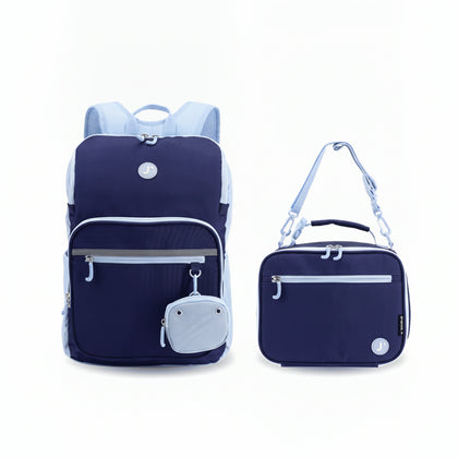 Backpack Jworld Junior Large 38Cm With Lunch Bag Navy Bp2509L