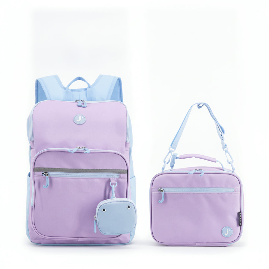 Backpack Jworld Junior Large 38Cm With Lunch Bag Purple Bp2509L