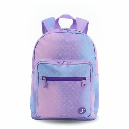 Backpack Jworld Zenpack Junior Large 2Comp. Purple Mermaid Bp2614K