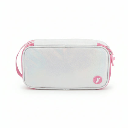 Pencil Case Jworld Doodle 2 Comp. Metallic Silver Pc2501