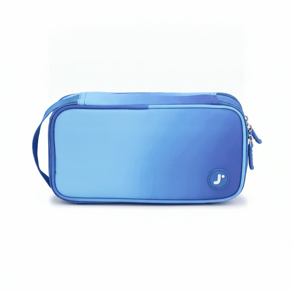 Pencil Case Jworld Doodle 2 Comp. Blue Gradient Pc2501