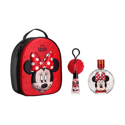 Minnie 3D Zip Case Eau De Toilette 100Ml + Lip Gloss With Pompom Charm