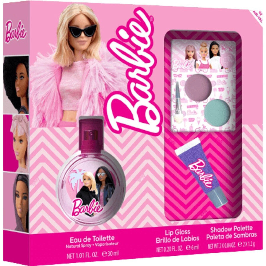 Barbie Gift Set Eau De Toilette 30Ml + Lip Gloss + Eye Shadow