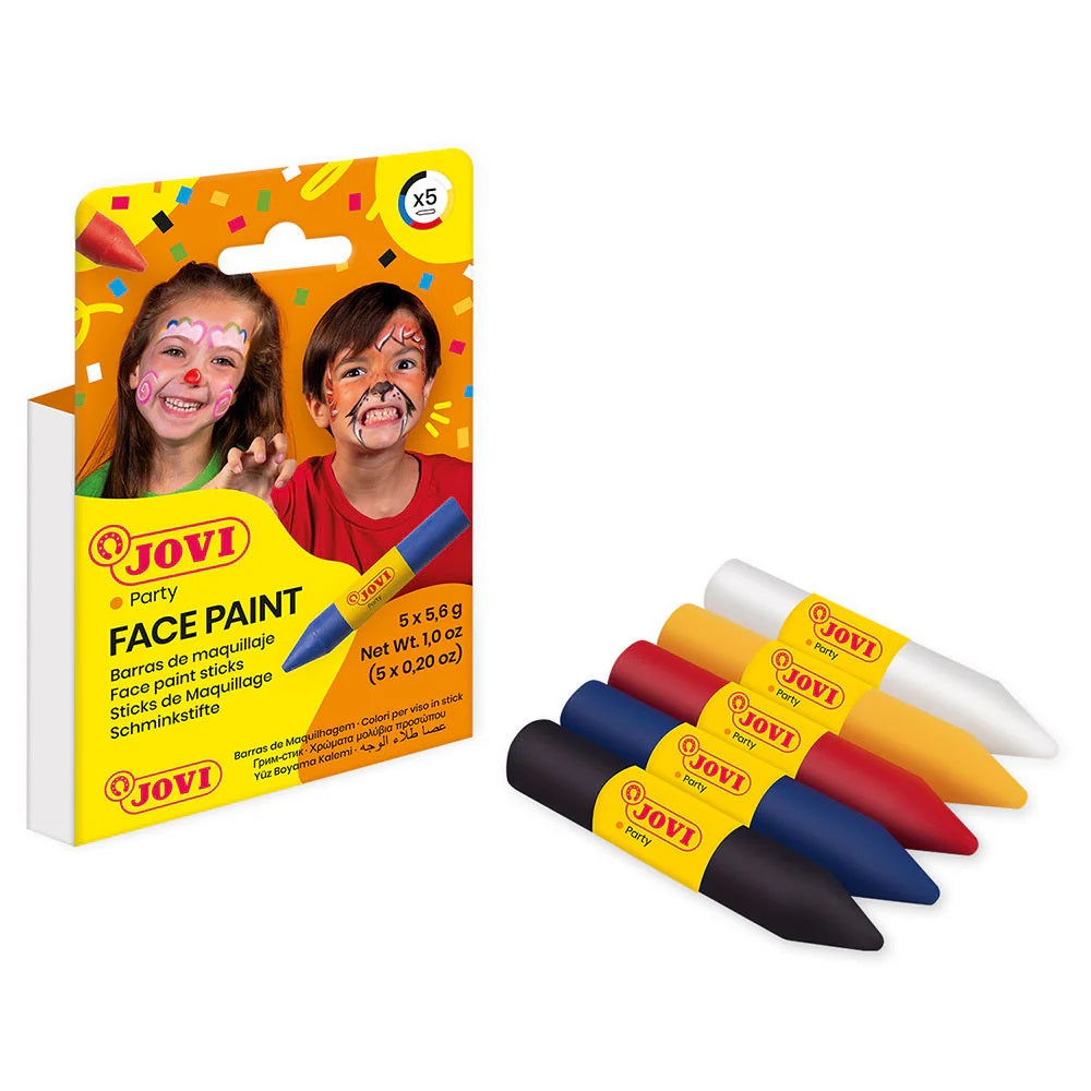 Face Paints Crayons 5X5.6G Assorted