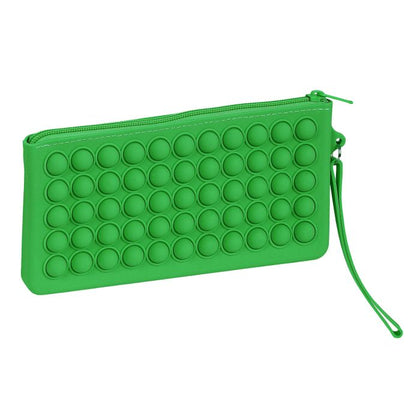 SILICONE FLAT ASSORTED POP IT ELBOW HOLDERS/GREEN