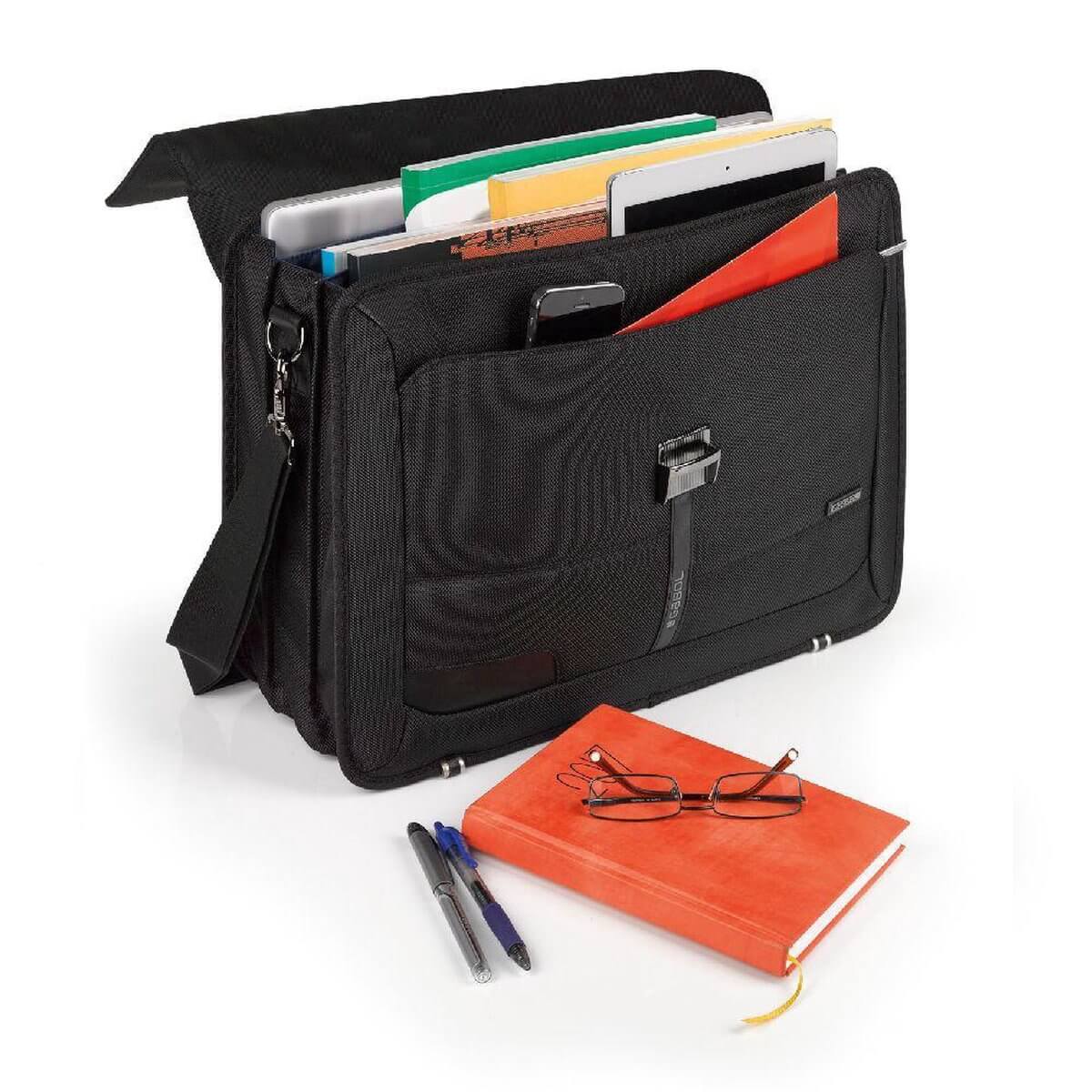 Laptop Briefcase 15.6" Stark Black 3 Parts