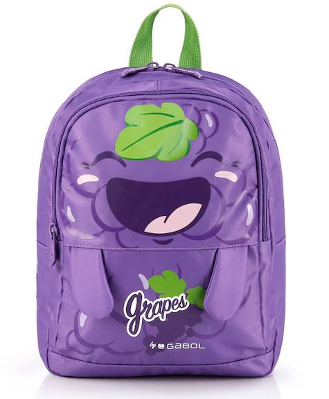 Kids Backpack 1 Part Grapes 25X31X11Cm