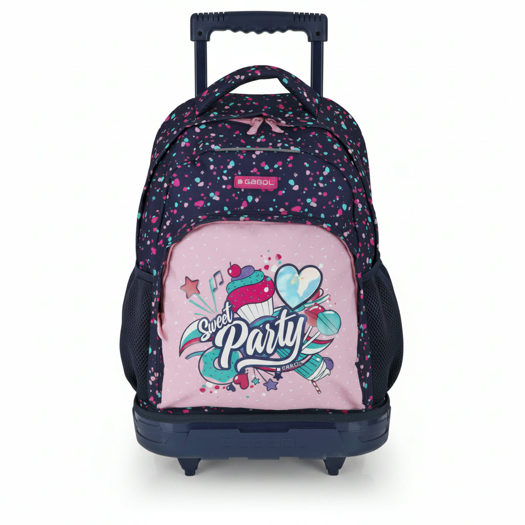 Detachable Trolley Backpack 2 Part Party Kids 34X46X20Cm