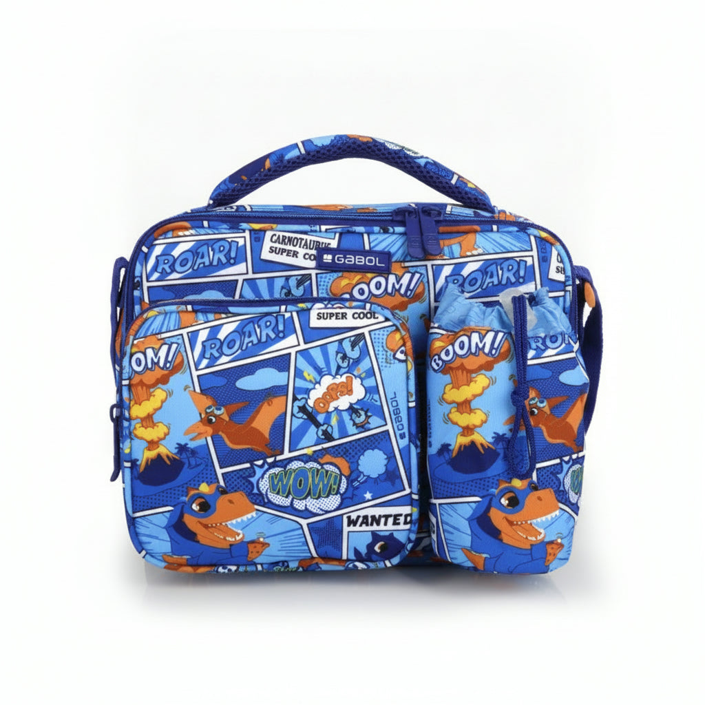 Lunch Bag Dino Kids 27x21x6 Cm