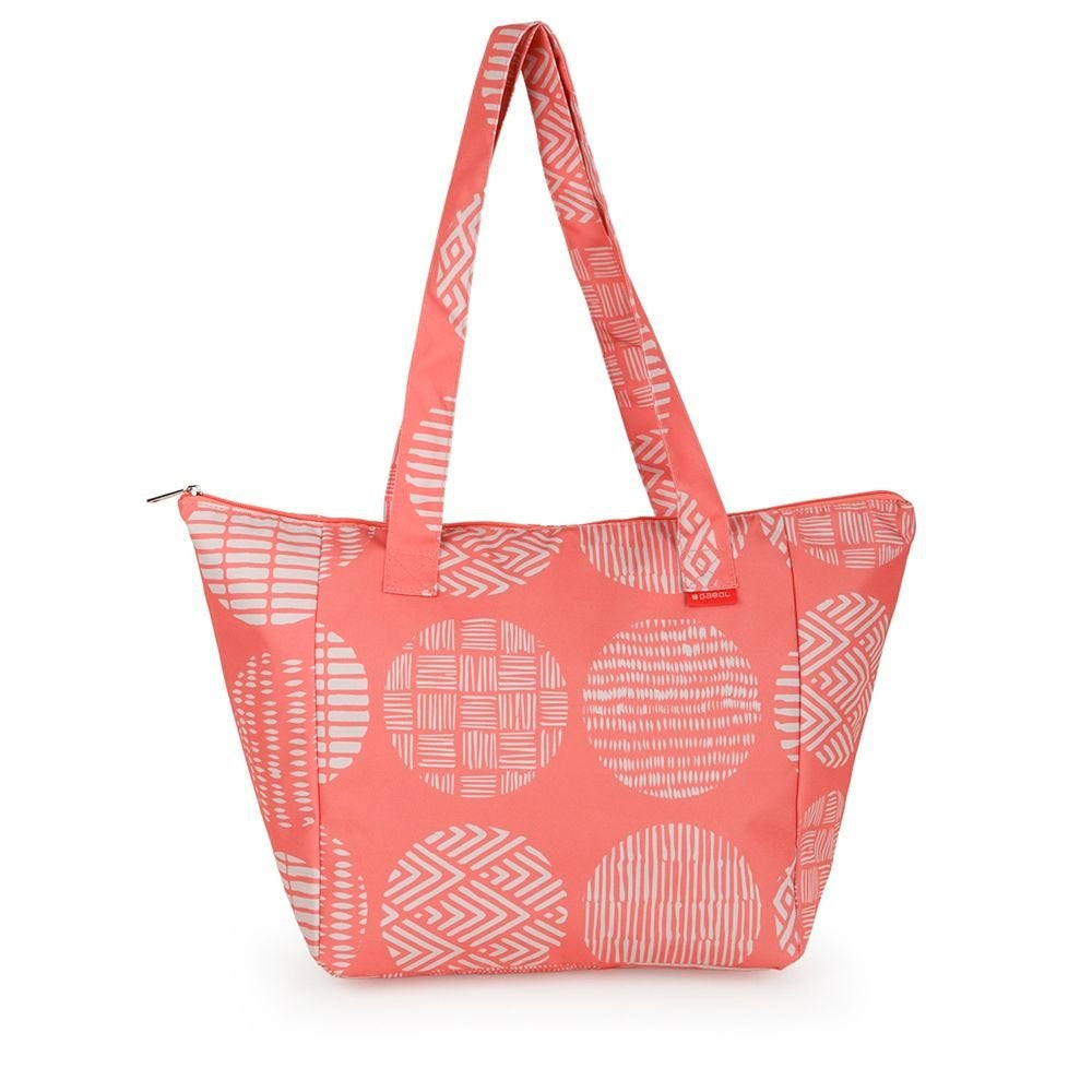 Beach Bag Corfu Coral Size 54X34X21Cm
