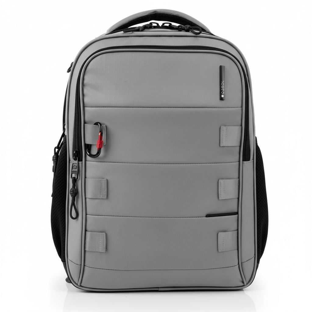 Laptop Backpack 15.6" 3 Compartments Grey Disk