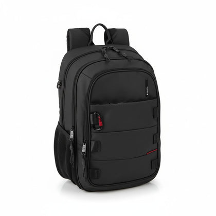 Laptop Backpack 15.6" 3 Compartments Tablet 11" Black Disk