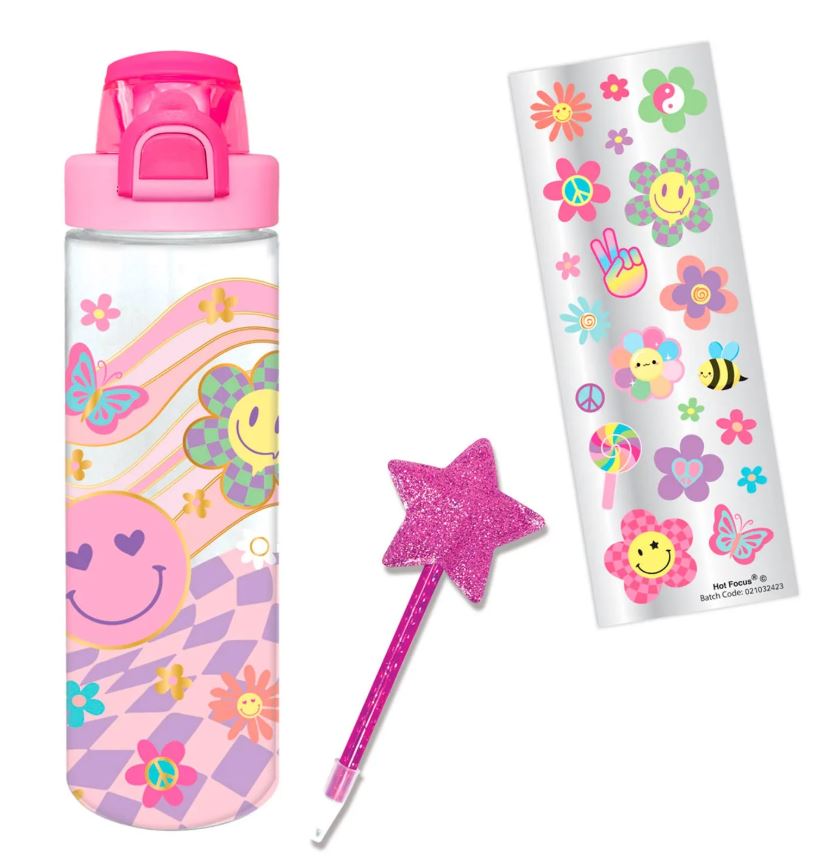 Pop-Open Water Bottle Writing Fun