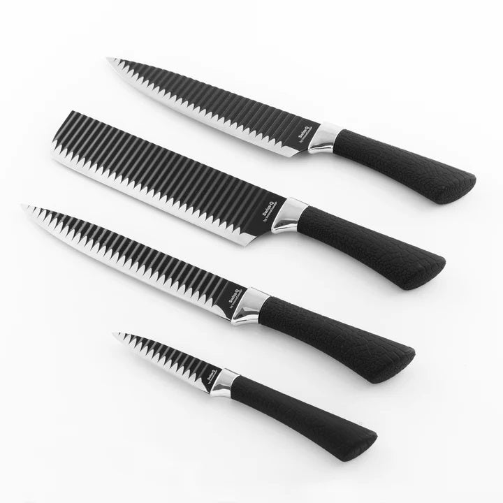 Knife Set Black Shark Swiss·Q Namiutsu  4 Pieces