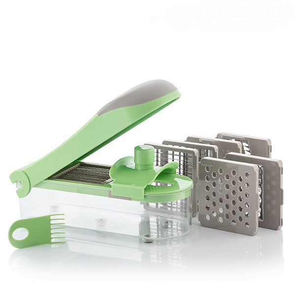 7 In 1 Vegetable Cutter, Grater And Mandolin With Recipes And Accessories