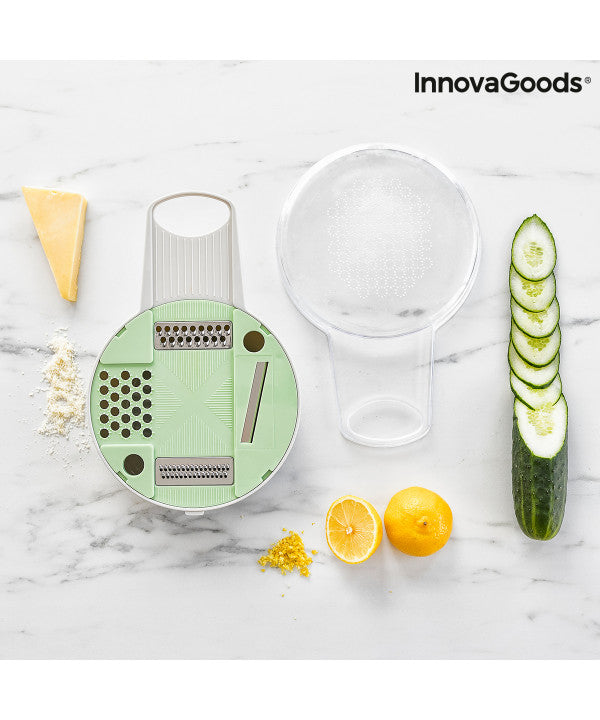 6 In 1 Multifunction Grater-Cutter With Accessories And Recipes Gradder
