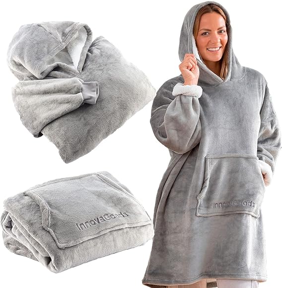 Oversized Sweatshirt Blanket With Fleece Lining Swug