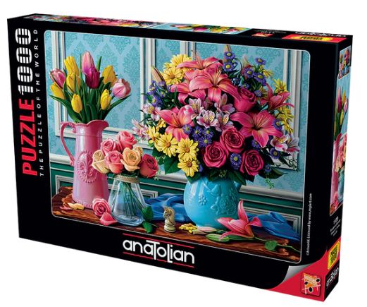 Puzzle Flowers In Vases Design 1000Pcs