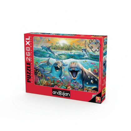 Puzzle Laughing Dolphins 260Pcs Size 48x33Cm