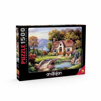 Puzzle Stone Bridge Cotage 1500Pcs Size 60x85Cm