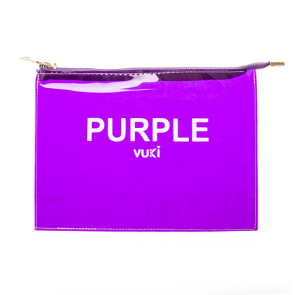 Cosmetic Travel Bag A5 Transparent A5 Purple