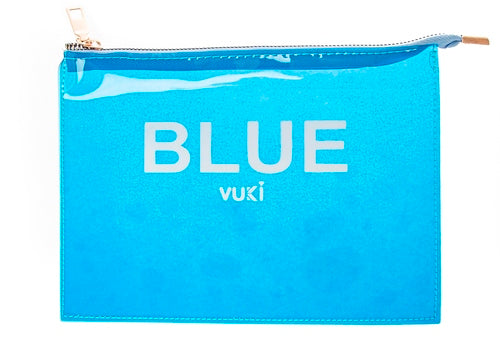 Cosmetic Travel Bag A5 Transparent A5 Blue