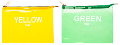 Cosmetic Travel Bag A5 Transparent A5 Yellow