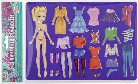 2 Drawing Stencils For Girls