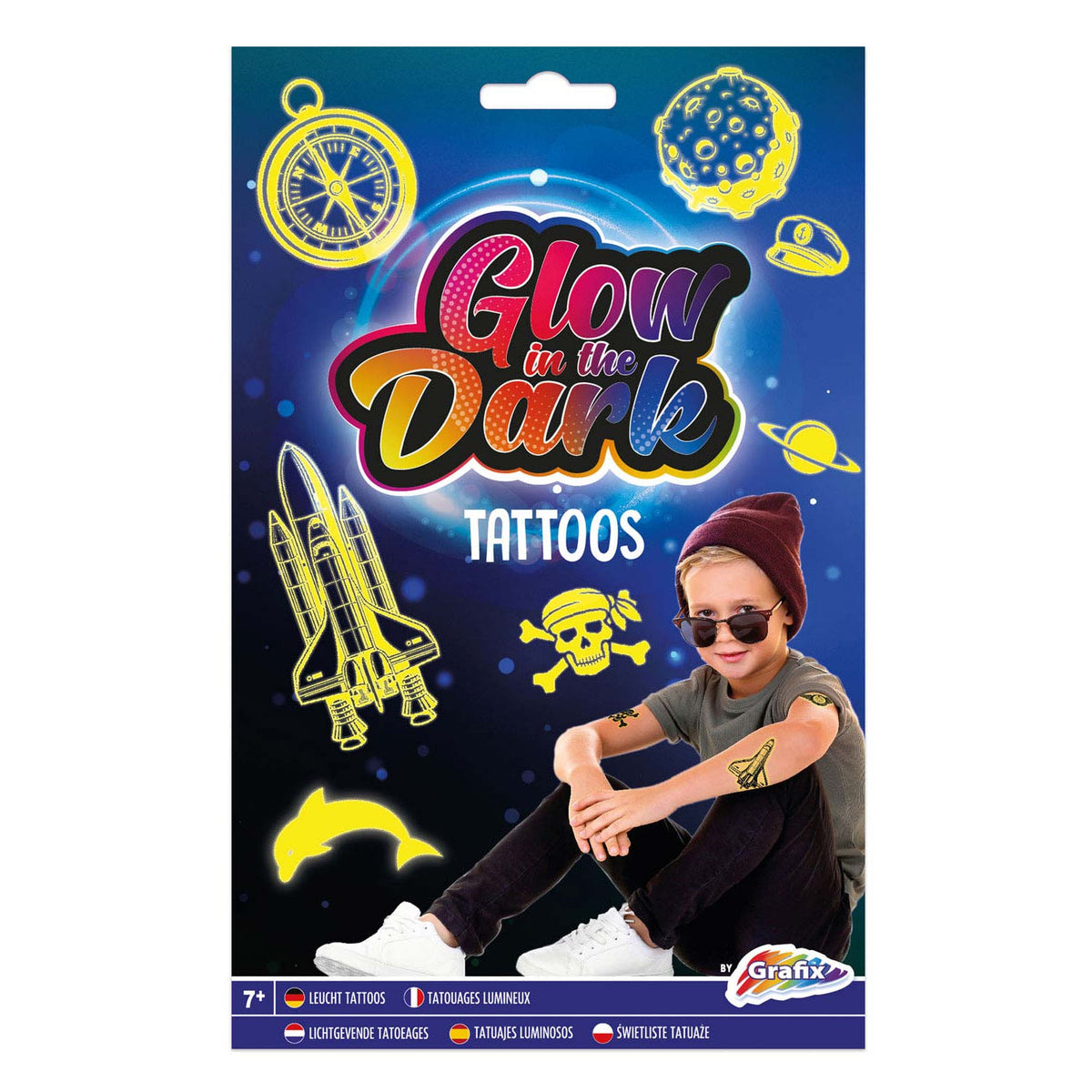 Glow In The Dark Tattoos For Boys 2Sh