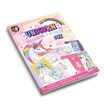 Colouring & Activity Book A4 Unicorn 64 Sh