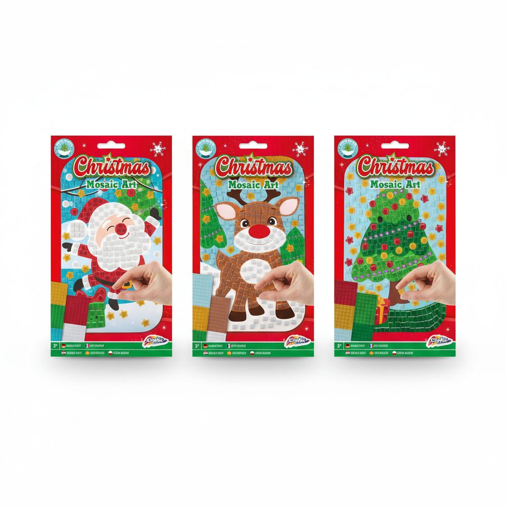 Christmas Mosaic Art A5