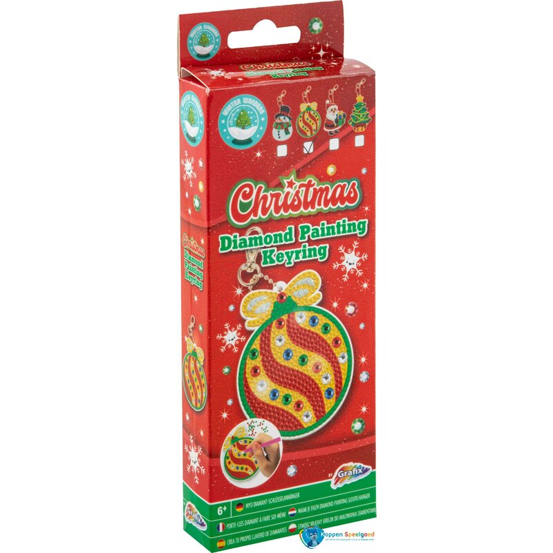 Christmas Diamond Paiting Keyring Christmas Ball