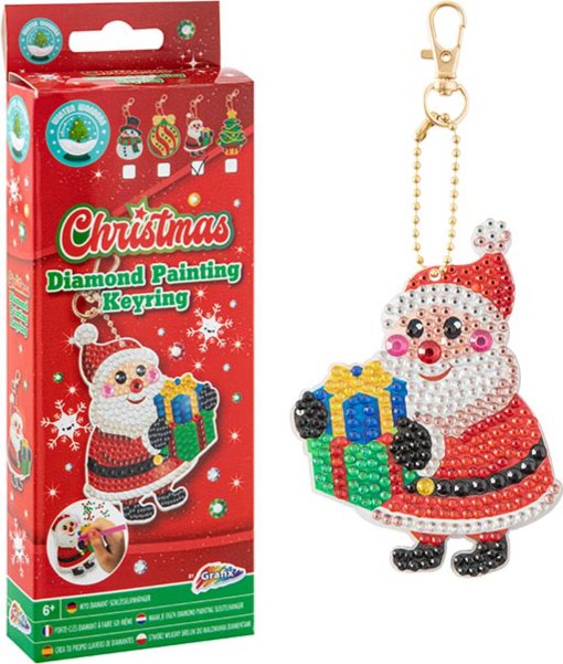 Christmas Diamond Paiting Keyring Santa