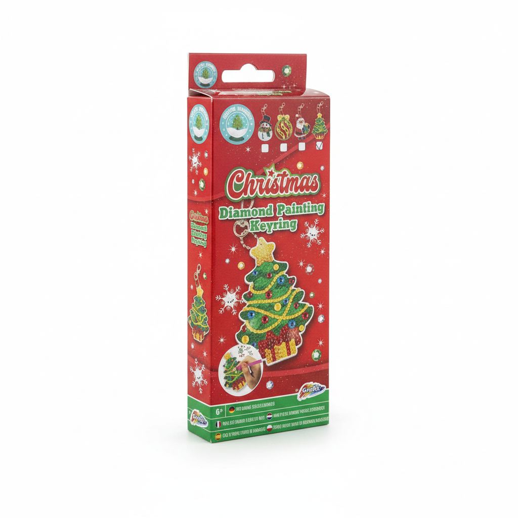 Christmas Diamond Paiting Keyring Christmas Tree