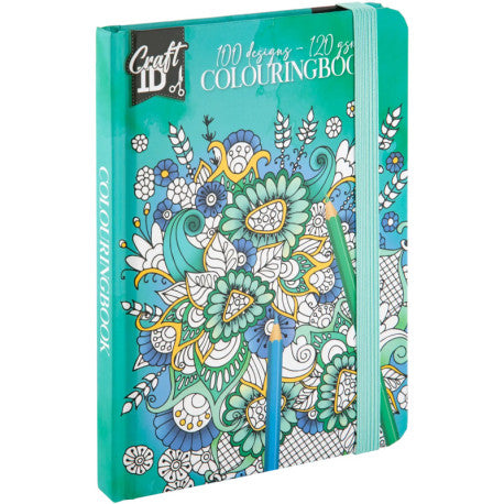 Colouring Book Flowers 50Sh 100 Designs 120G