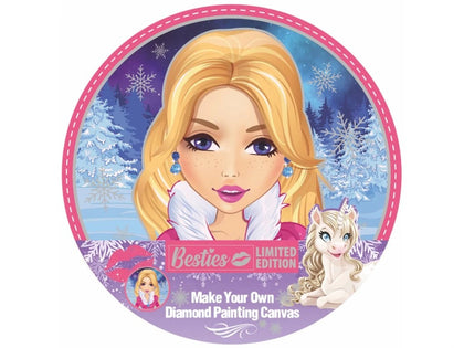 Diamond Paiting Round Canvas Princess 30Cm