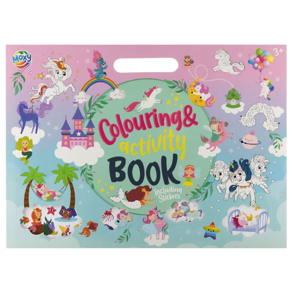 Colour &amp; Activity Book With Stickers For Girls  25Sh 26x35.5Cm