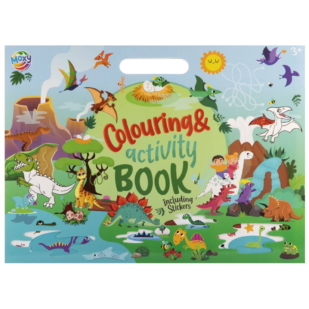 Colour &amp; Activity Book With Stickers 25Sh For Boys 26x35.5Cm